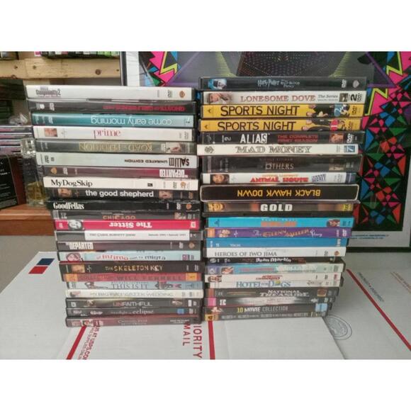 Lot Of 40 Used Adult Movie Collection Dvds Estate Sale ~ Trl1#432